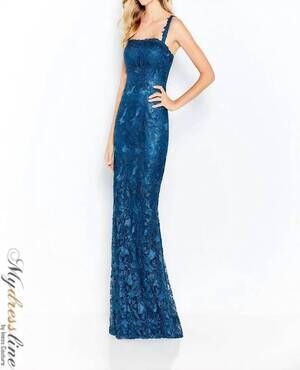 NEW CAMERON BLAKE mother of the bride evening dresses in dark teal